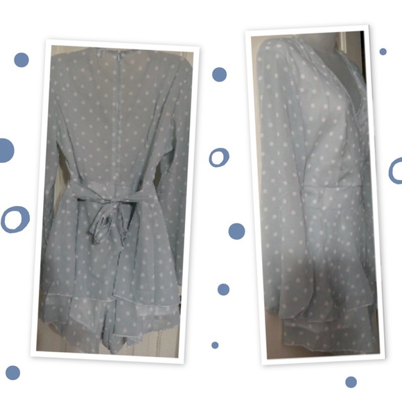 Chiffon Polka Dot Ladies Size XL Romper - Picture 2 of 2